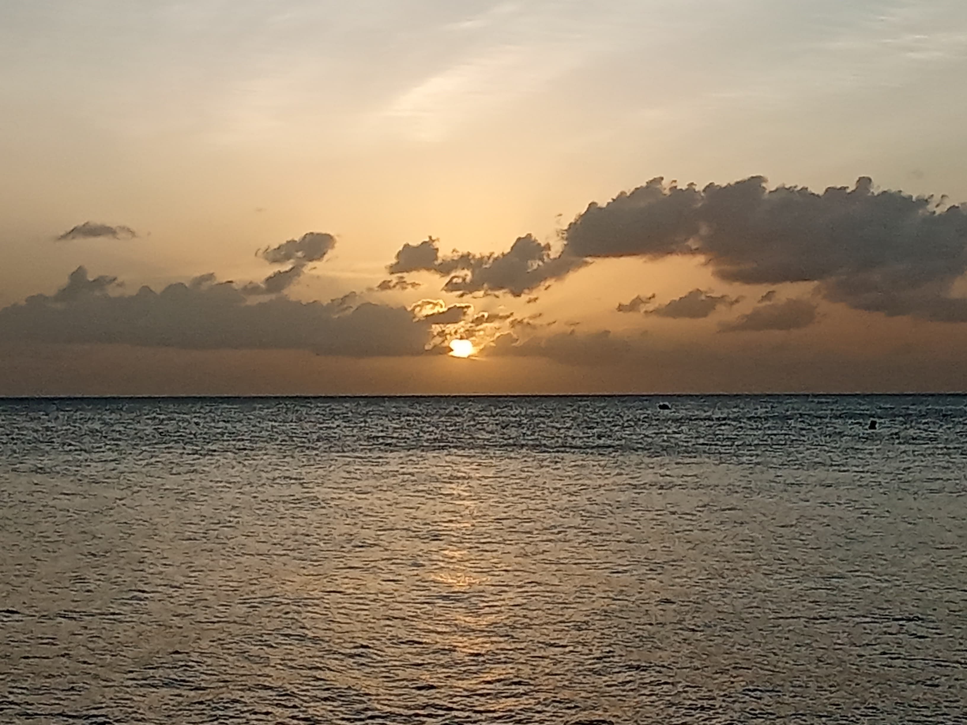 Coucher de soleil sur la Martinique